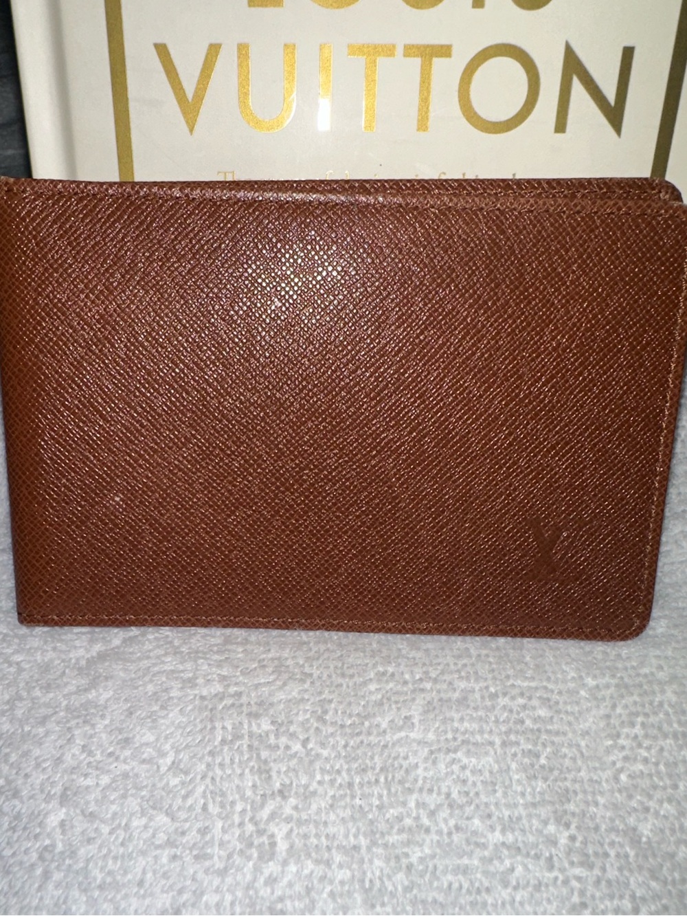 Louis Vuitton Brown Taiga Leather ID Card Holder
